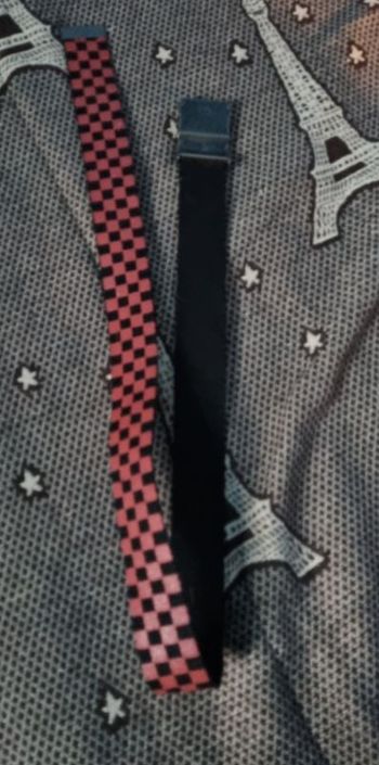 Ceinture noir et rouge