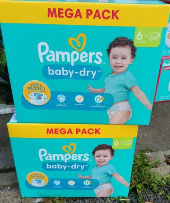Baby dry 148 couches taille 6