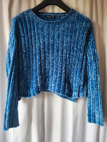 Pull col rond Bershka en chenille taille S