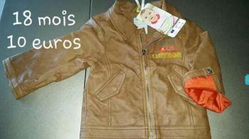 blouson manteau simili cuir orchestra 18 mois