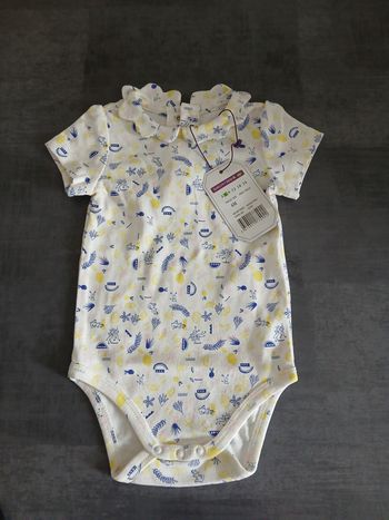bodie fille manches courtes sergent major 67 cm 6 mois