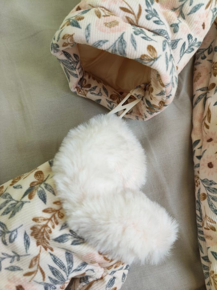 Combinaison combi pilote Vertbaudet a fleurs taille 3 ans - photo numéro 5