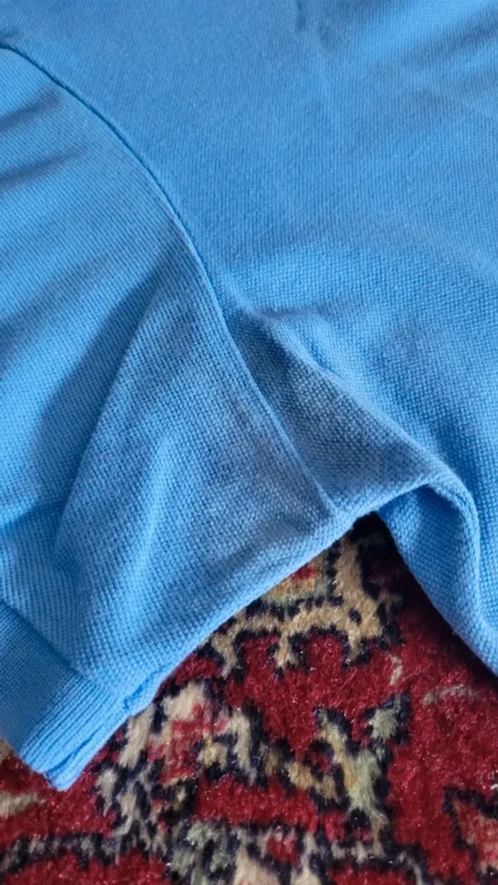 Polo ralph lauren bleu logo brodé orange taille M - photo numéro 8