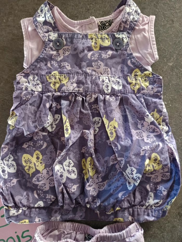 Ensemble été violet 3 mois - photo numéro 2