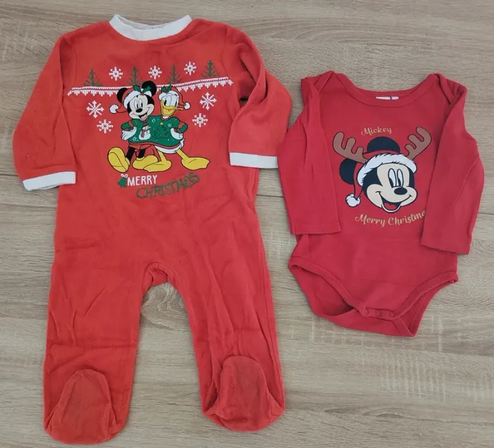 Pyjama et body Noël mickey