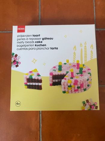 Perles à repasser gâteau d’anniversaire
