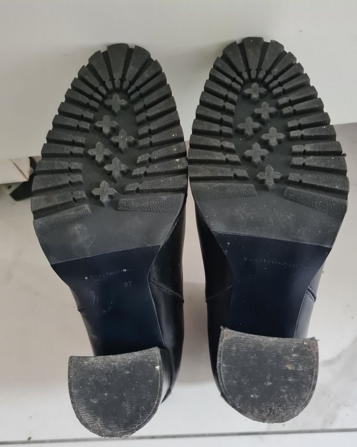 Bottines Tommy Hilfiger en cuir – talons hauts – taille 37 – excellent état - photo numéro 5