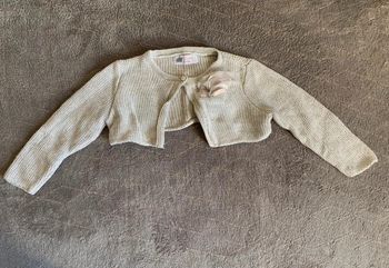 Boléro crème fille taille 12-24 mois