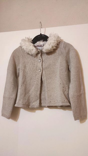Gilet beige pailleté