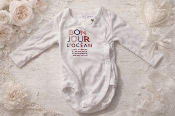 Body blanc Terre de Marins — Taille 12 mois