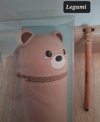 Trousse et stylo kawaii Ours Legami