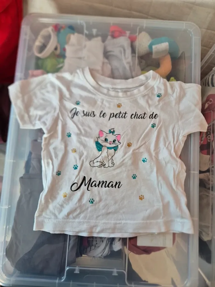 T-shirt petit chat de maman.  Marie aristochat