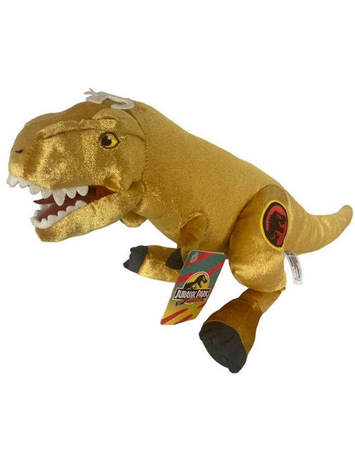 Peluche Jurassic Park 30 eme anniversaire T-Rex Gold 30 cm neuf - photo numéro 3