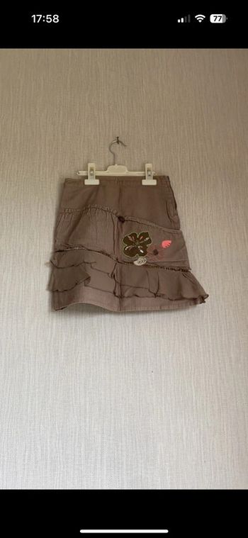 Jupe orchestra marron en velours 7 ans