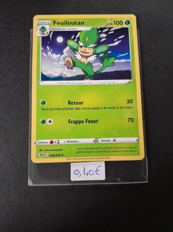 Carte Pokémon Feuiloutan 8/264
