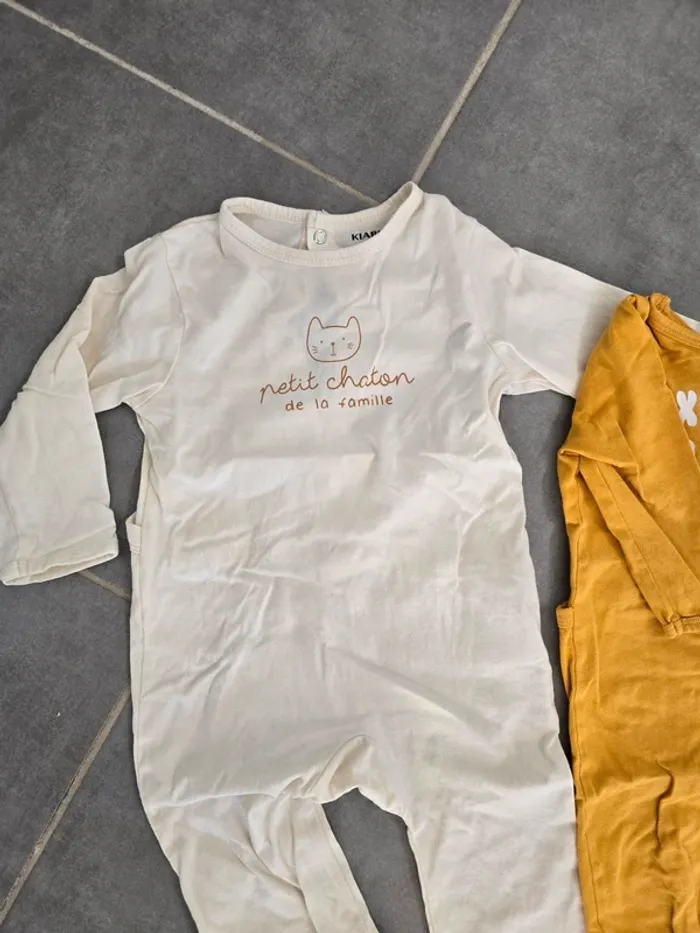 Lot de 3 pyjamas mi saison - photo numéro 2