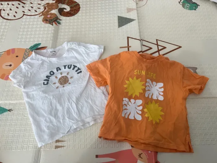 Lot de t-shirts Kiabi taille 2 ans (92 cm) en très bon état. - photo numéro 3
