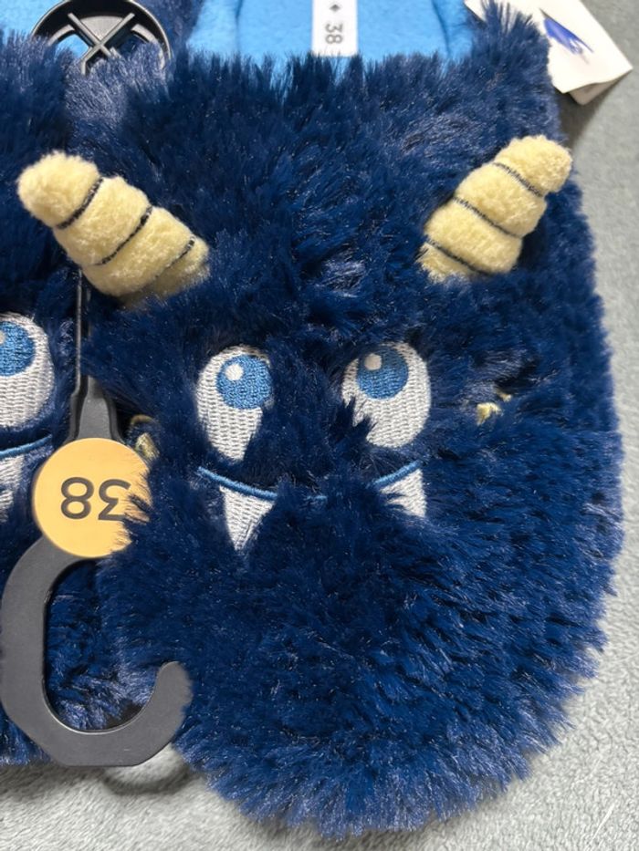 Chaussons monstres bleus - photo numéro 4