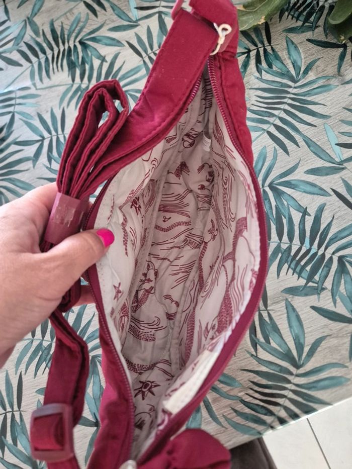 Sac bandoulière bordeaux - photo numéro 3