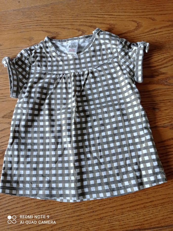 Ensemble short + t-shirt été fille, taille 12 mois - photo numéro 2