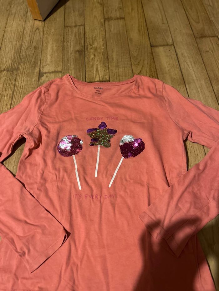 T-shirt manche longue fille 10ans - photo numéro 2