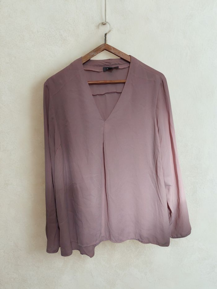 Blouse rose pâle