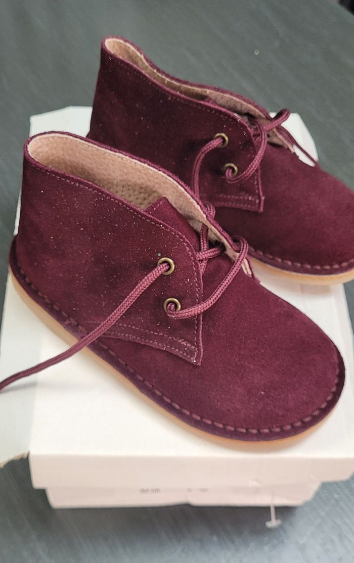 Chaussure derby fille du pareil au même paillette