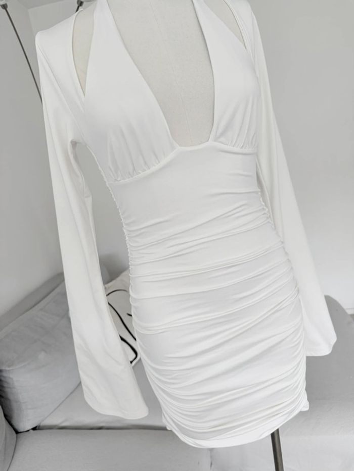 Robe blanche manches longues - photo numéro 3