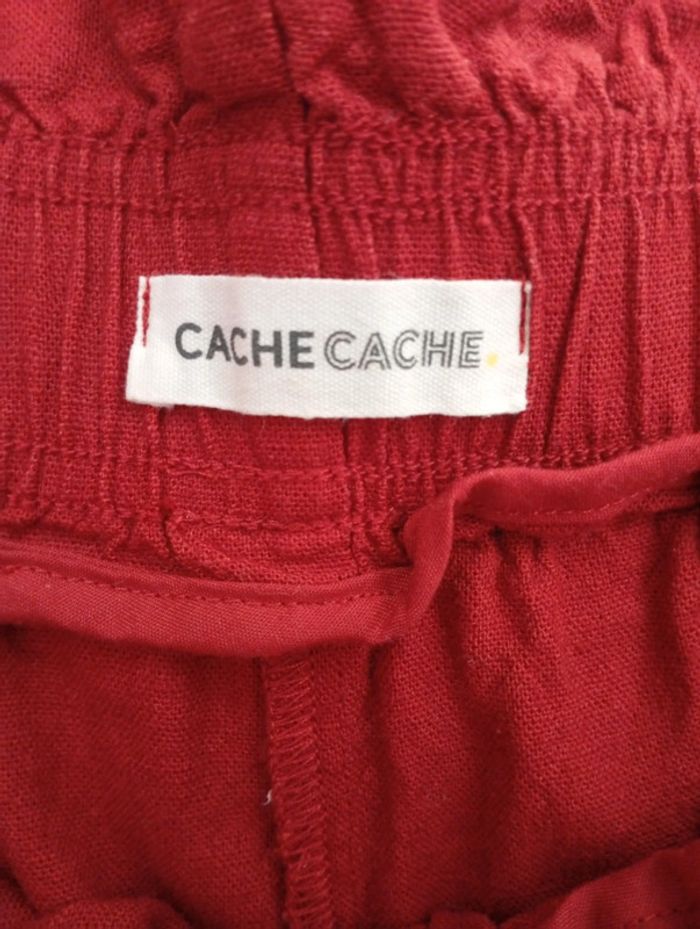Cache Cache - Pantalon large taille 38 | couleur brique - photo numéro 3