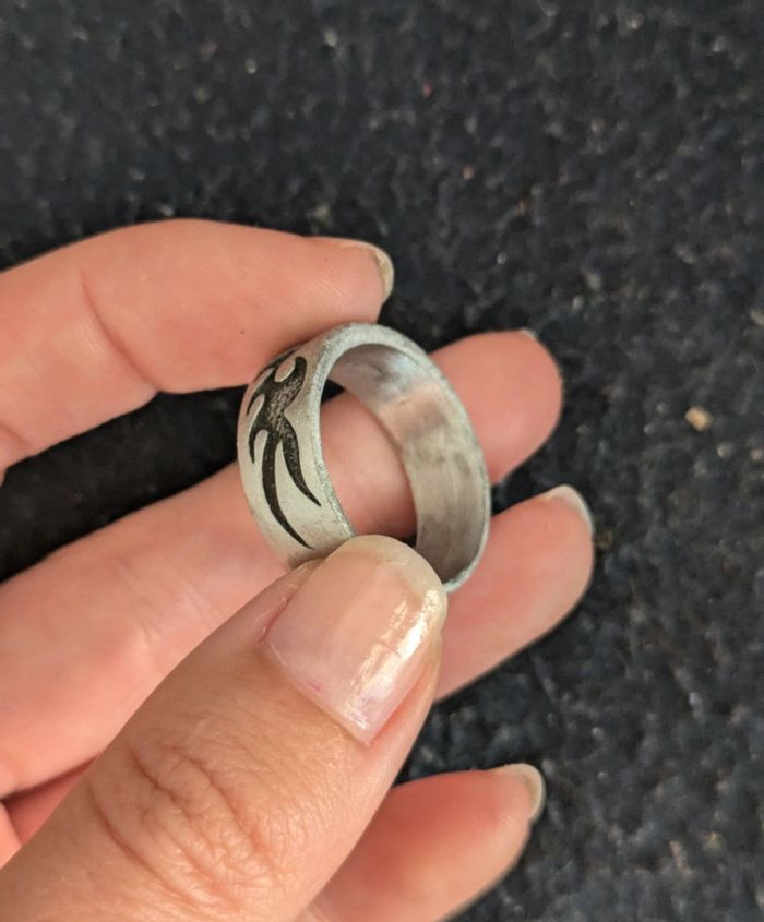 Bague en étain pour homme - photo numéro 2