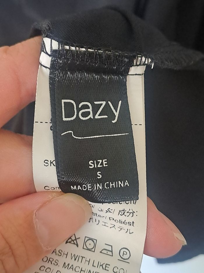 Blouse légère noir Dazy Taille S - photo numéro 7