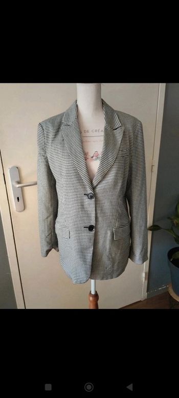 Joli Blazer motif pied de poule taille M
