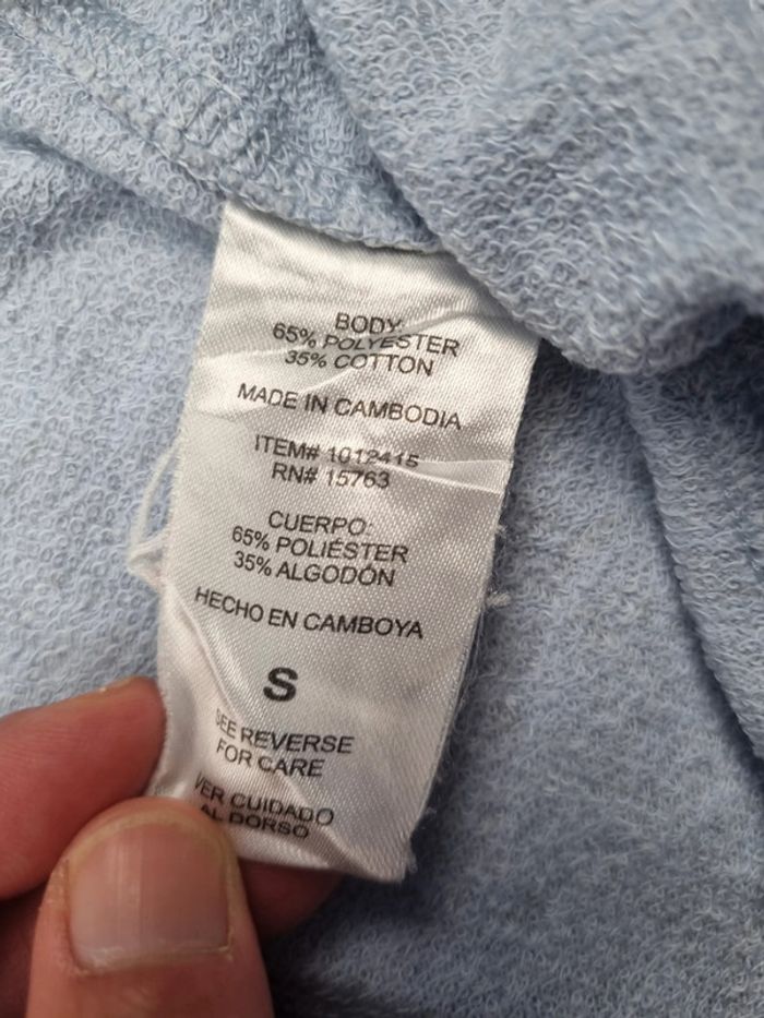Gilet zippé à capuche Champion bleu ciel – Taille S/36 Femme - photo numéro 7