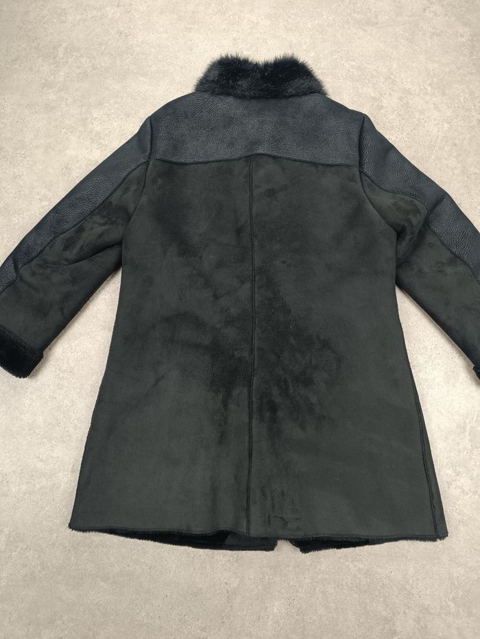 Manteau Christine Laure Noir différentes matières -  Taille unique -  Très bon - photo numéro 9