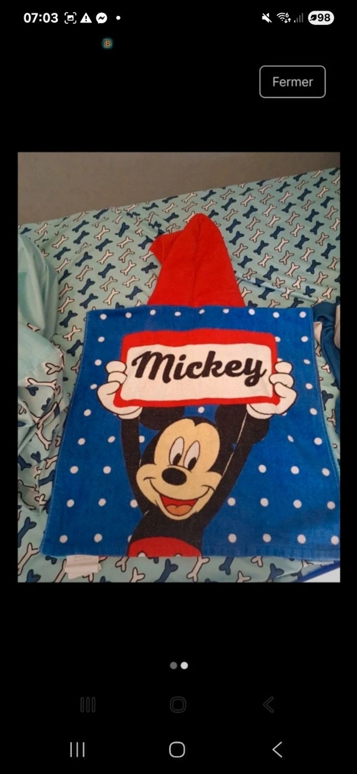 Poncho de bain Mickey - photo numéro 2