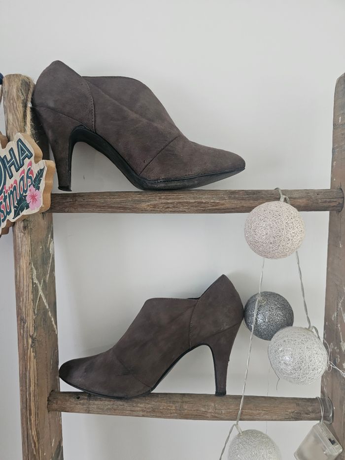 Chaussures taille 38 marron à talons - photo numéro 2