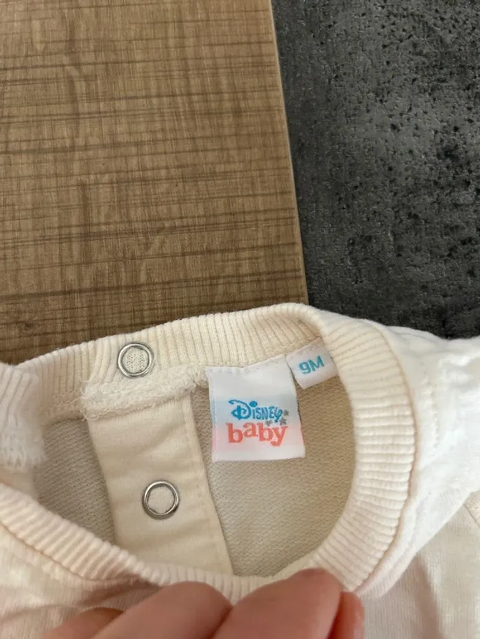 Robe molletonné Minnie, robe manches longues bébé fille, 9 mois - photo numéro 2