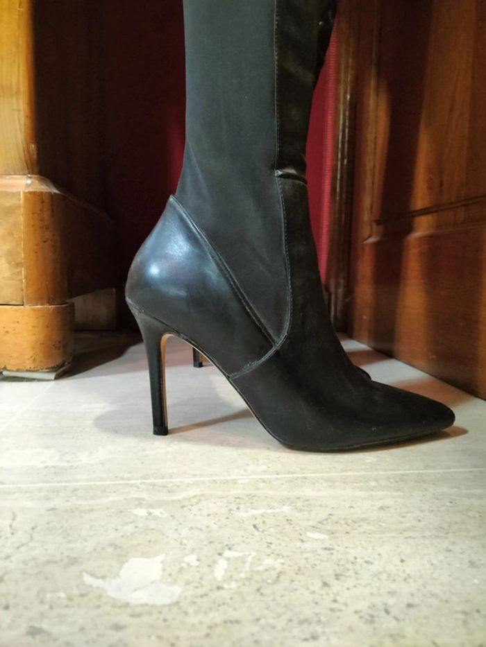 Cuissardes bimatières "Aldo" noires - photo numéro 3