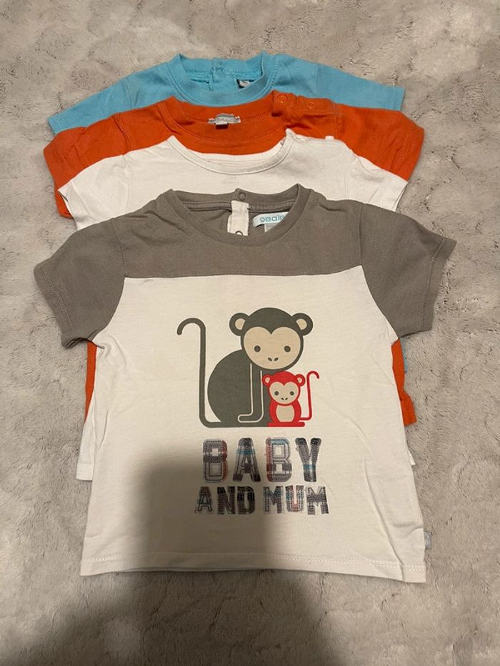 Lot de 5 t-shirts manches courtes - 18 mois - photo numéro 2