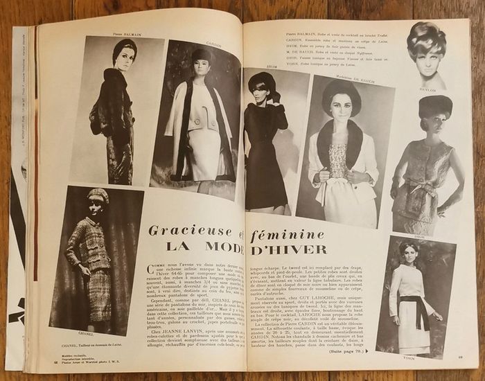 Ancien magazine Modes et travaux 1964 avec 1 patron + 2 suppléments n°767 vintage - photo numéro 7