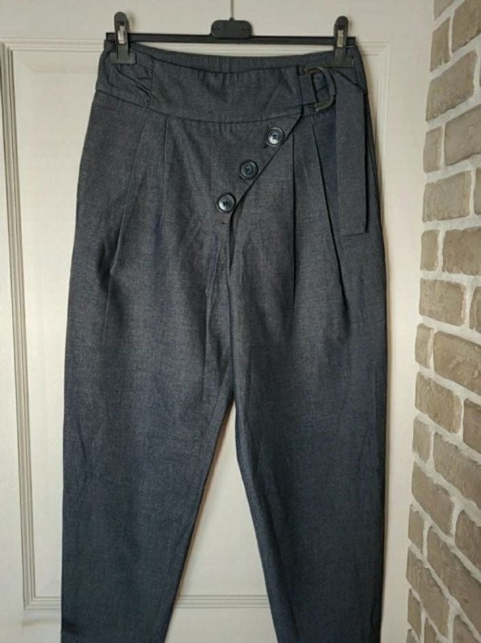 Pantalon large Naf Naf gris anthracite M38