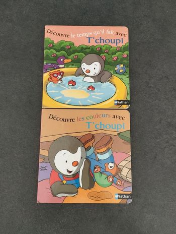 Livres T'choupi découvre le temps et les couleurs