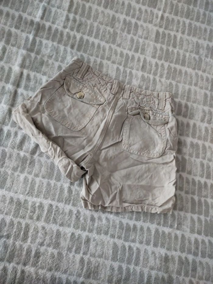 Short a revers en lin beige Lola & Liza taille 36 - photo numéro 4