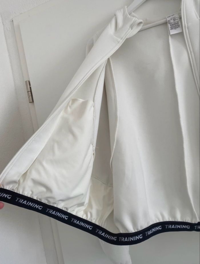 ✨ Veste à capuche fitness Domyos – XL – Blanc - photo numéro 3