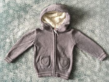 Gilet épais gris Baby Club - 12 mois
