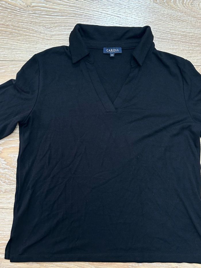 T-shirt Elisa caroll noir en viscose taille xs - photo numéro 2