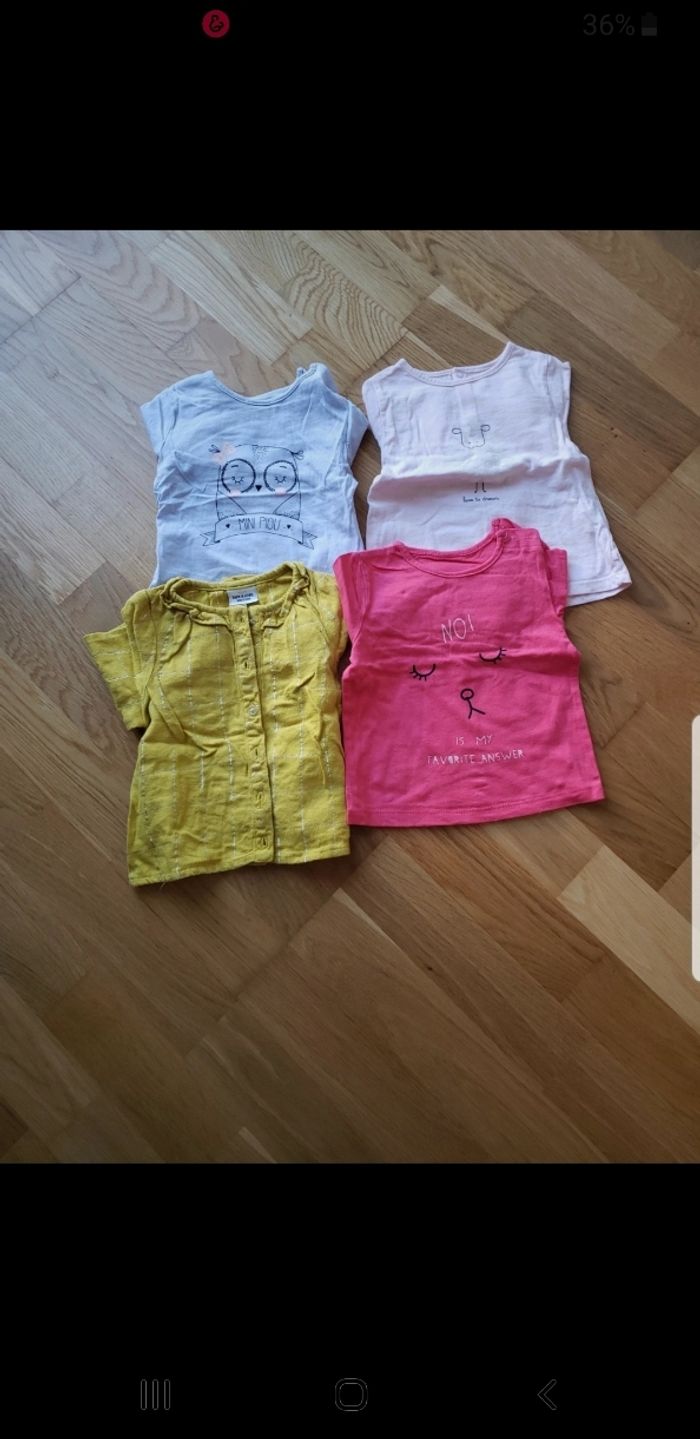 Lot tshirt Manche longue 9 mois
