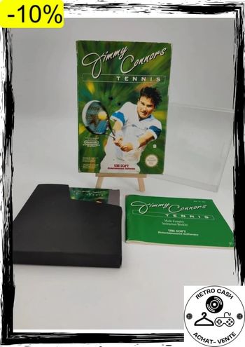 Nintendo NES Jimmy Connors Tennis fra complet