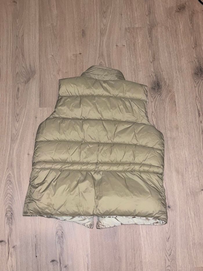 Doudoune sans manches beige avec poches - photo numéro 2