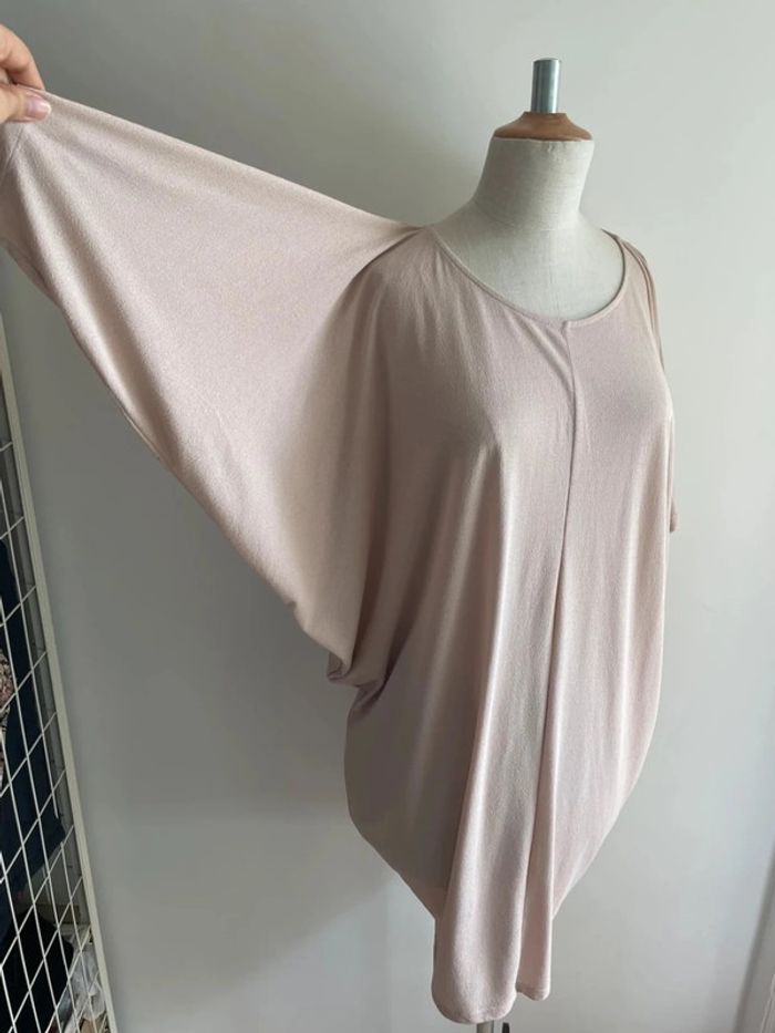 Robe rose pâle COS manches chauve-souris - photo numéro 3